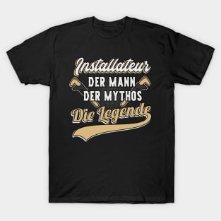 Installateur Legende Klempner Geschenk T-Shirt